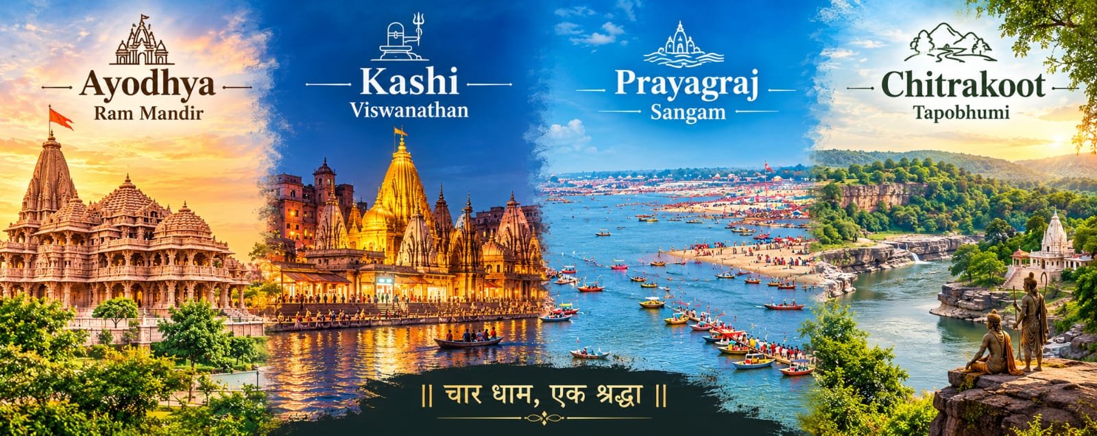 Varanasi · Chitrakoot · Prayagraj · Ayodhya 